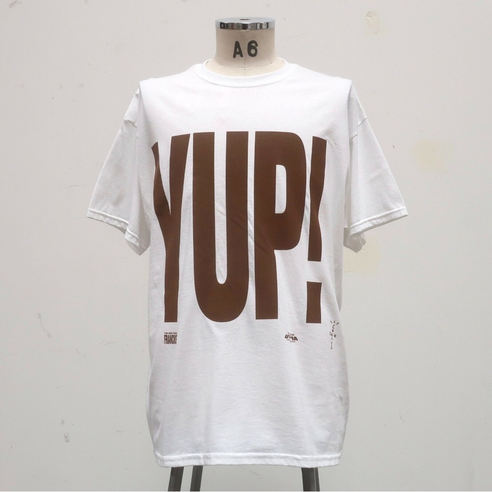 Cactus Jack by Travis Scott
Men's Red Yup Franchise Promo T-shirt 'white'